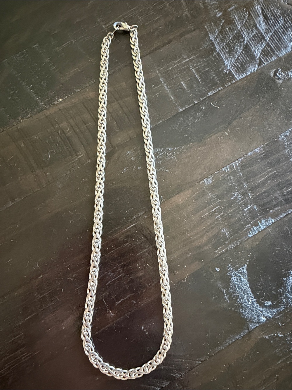 Silver Rope Chain Necklace - Picture 1 of 3